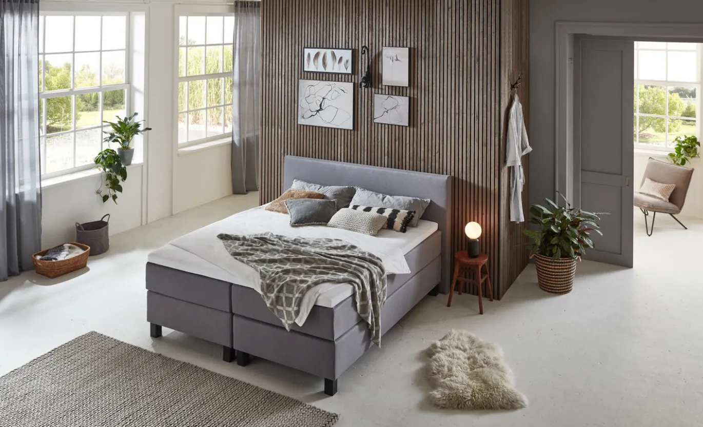 Boxspring V500 Zinc 140x200cm - Giga Meubel