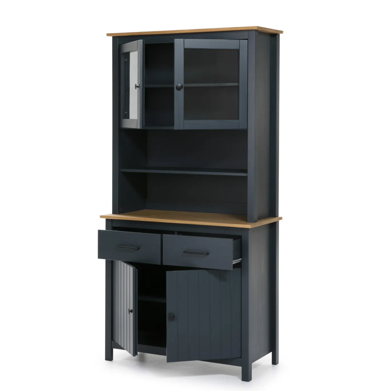 Buffetkast Miranda Blauw wax - Giga Meubel