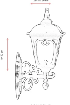 Buitenwandlamp Eva Zwart