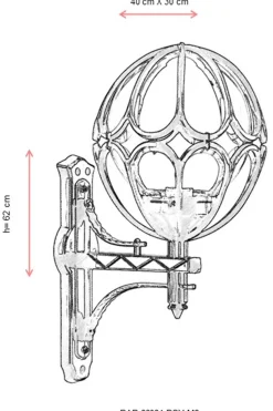 Buitenwandlamp Lia Zwart