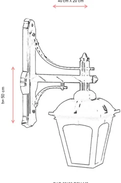 Buitenwandlamp Nathalie Zwart