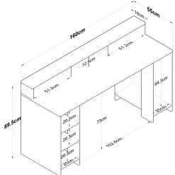 Bureau Aktas Walnoot/Antraciet