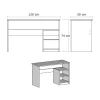 Bureau Bahar Melamine Wit