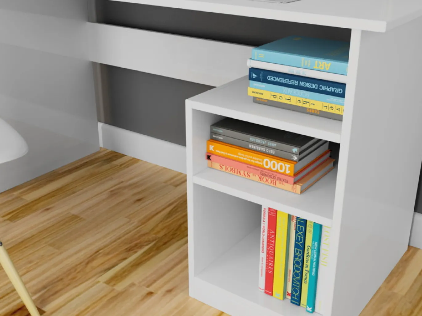 Bureau Bahar Melamine Wit