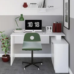 Bureau Basak Melamine Wit