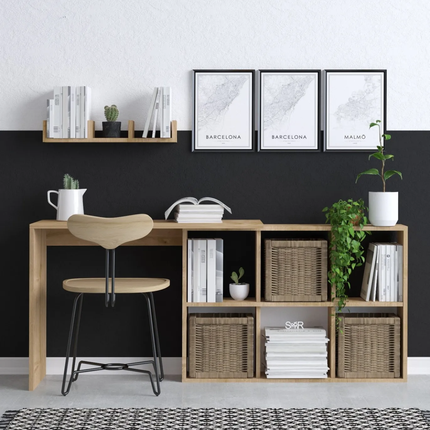Bureau Blake Naturel 145cm