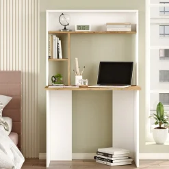 Bureau Bram Wit/Naturel 145cm