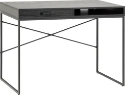 Bureau Bronx Zwart 110x45x75cm MDF - Giga Living