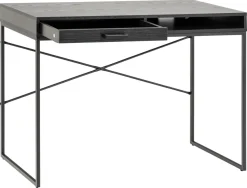 Bureau Bronx Zwart 110x45x75cm MDF - Giga Living