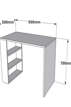 Bureau Cool Walnoot 90cm