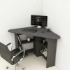 Bureau Corner Melamine Antraciet