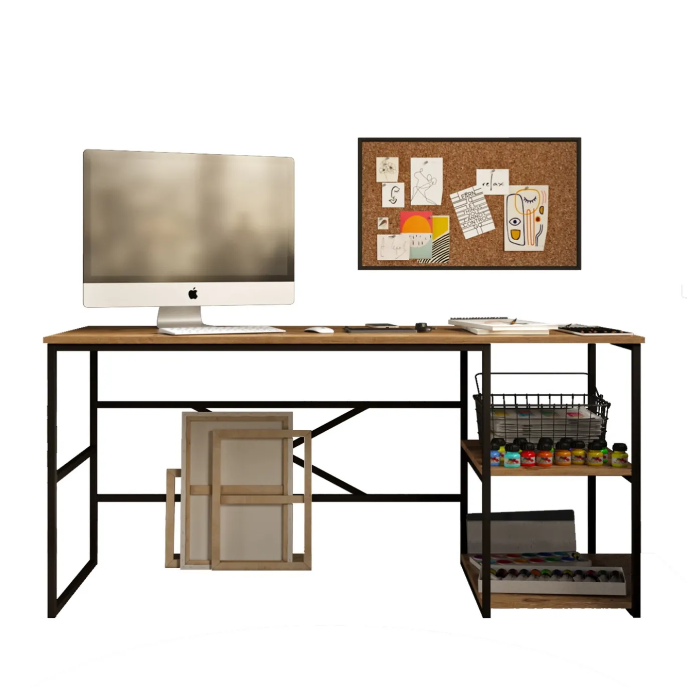 Bureau Demre Melamine Naturel 160cm