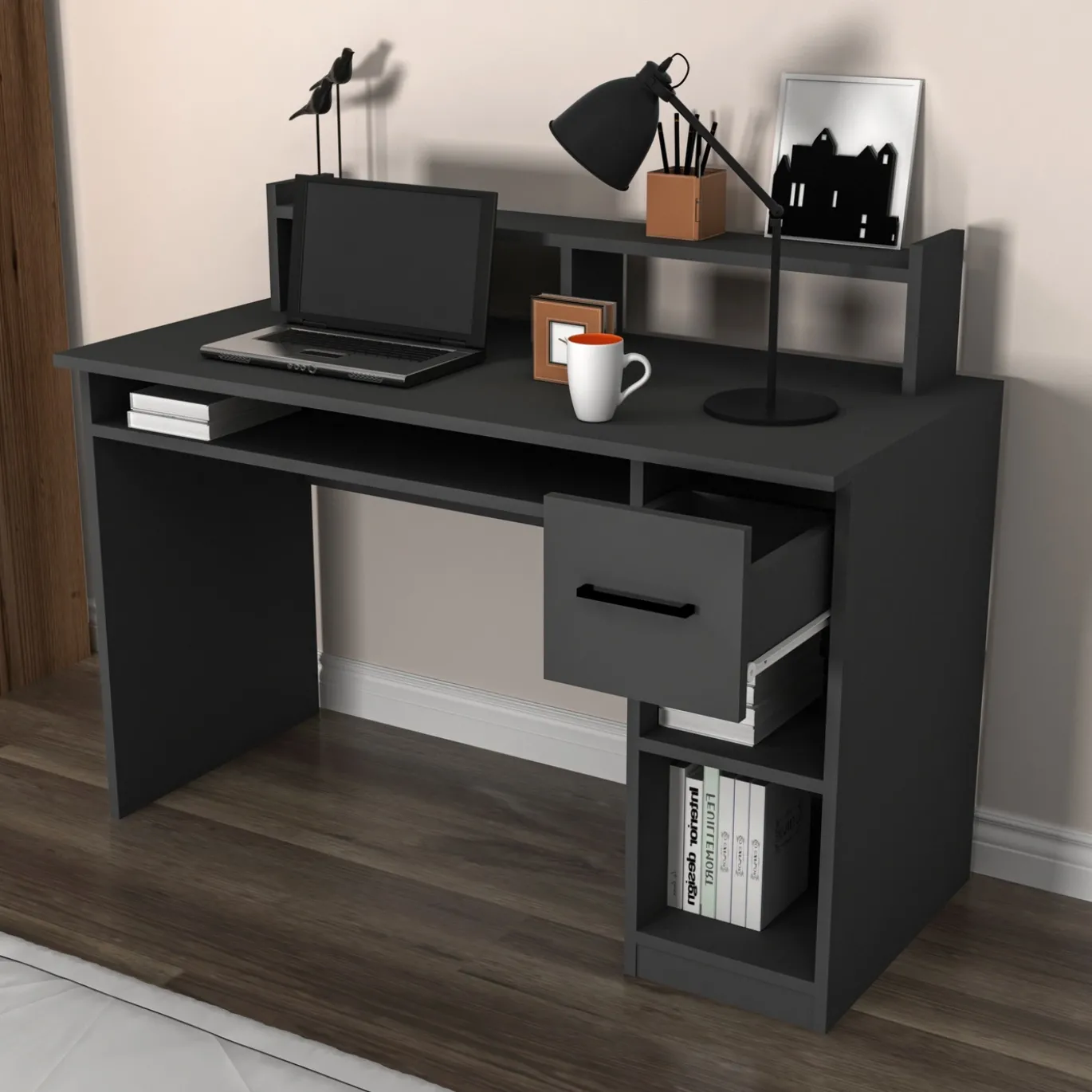 Bureau Eslem Antraciet 120cm