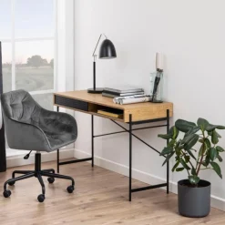 Bureau Finn Paper Mat Wild Eiken 110cm - Giga Living