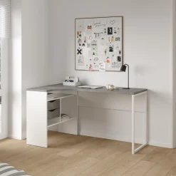 Bureau Function Plus 2 lades Wit/Oxid Beton - Giga Living