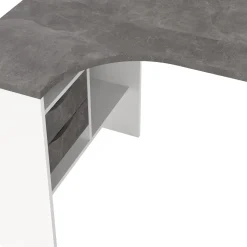 Bureau Function Plus 2 lades Wit/Oxid Beton - Giga Living