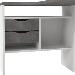 Bureau Function Plus 2 lades Wit/Oxid Beton - Giga Living