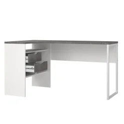 Bureau Function Plus 2 lades Wit/Oxid Beton - Giga Living