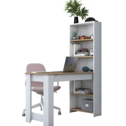 Bureau Gucer Wit/Walnoot