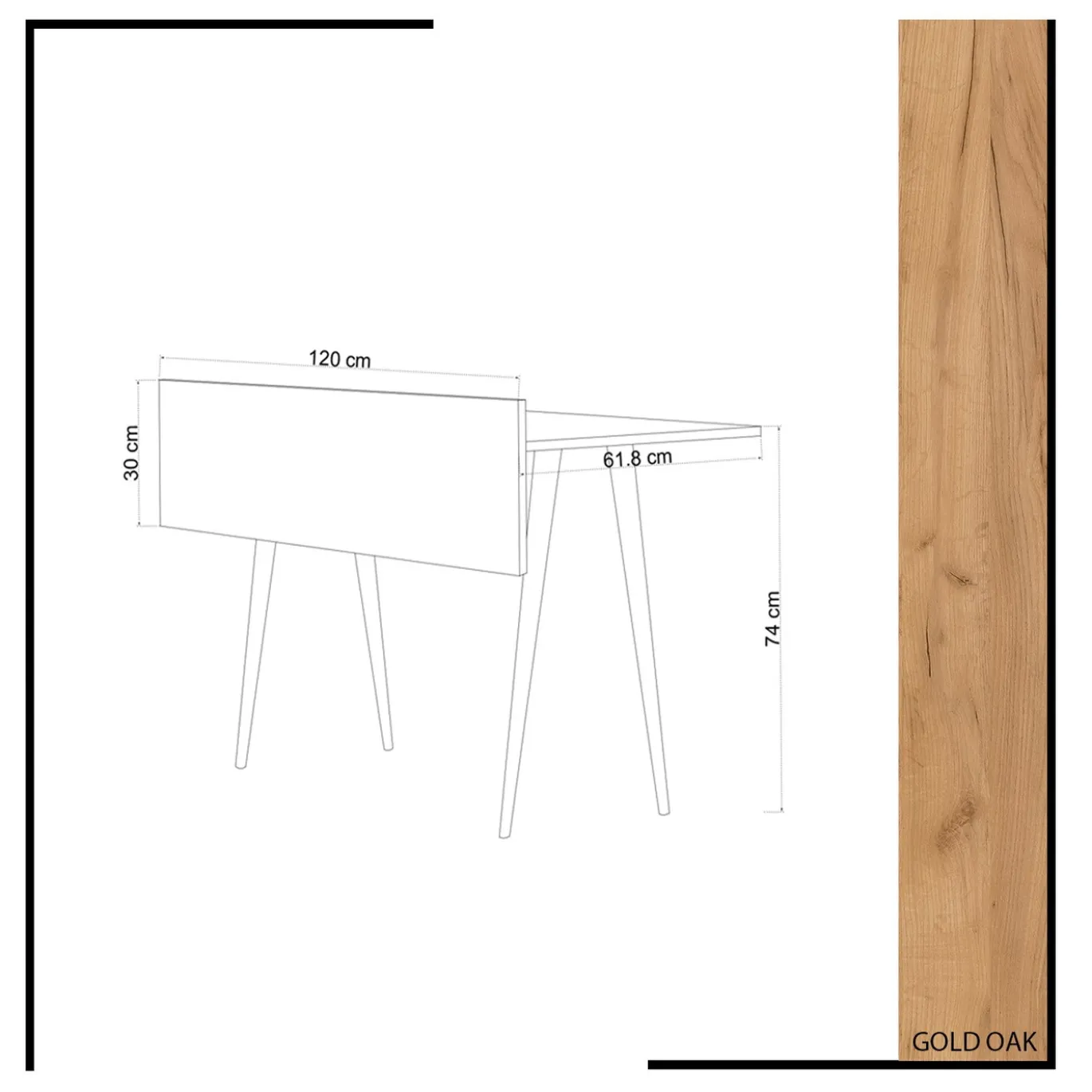 Bureau Imma Melamine Naturel