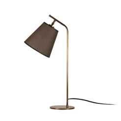 Bureaulamp Salihini Bruin/Goud