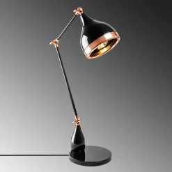 Bureaulamp Yildo Move Zwart/Koper