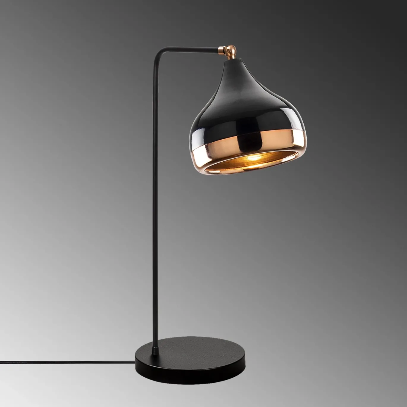 Bureaulamp Yildo Zwart/Koper