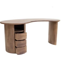 Bureau Livigno Donkerbruin 160cm - Giga Meubel