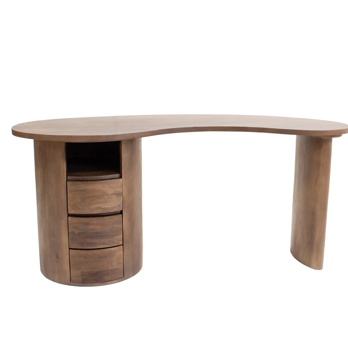 Bureau Livigno Donkerbruin 160cm - Giga Meubel