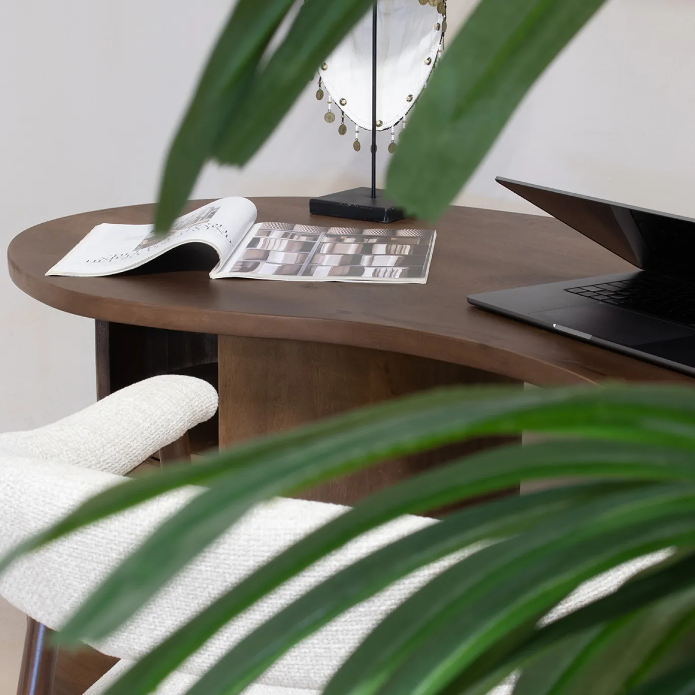 Bureau Livigno Donkerbruin 160cm - Giga Meubel