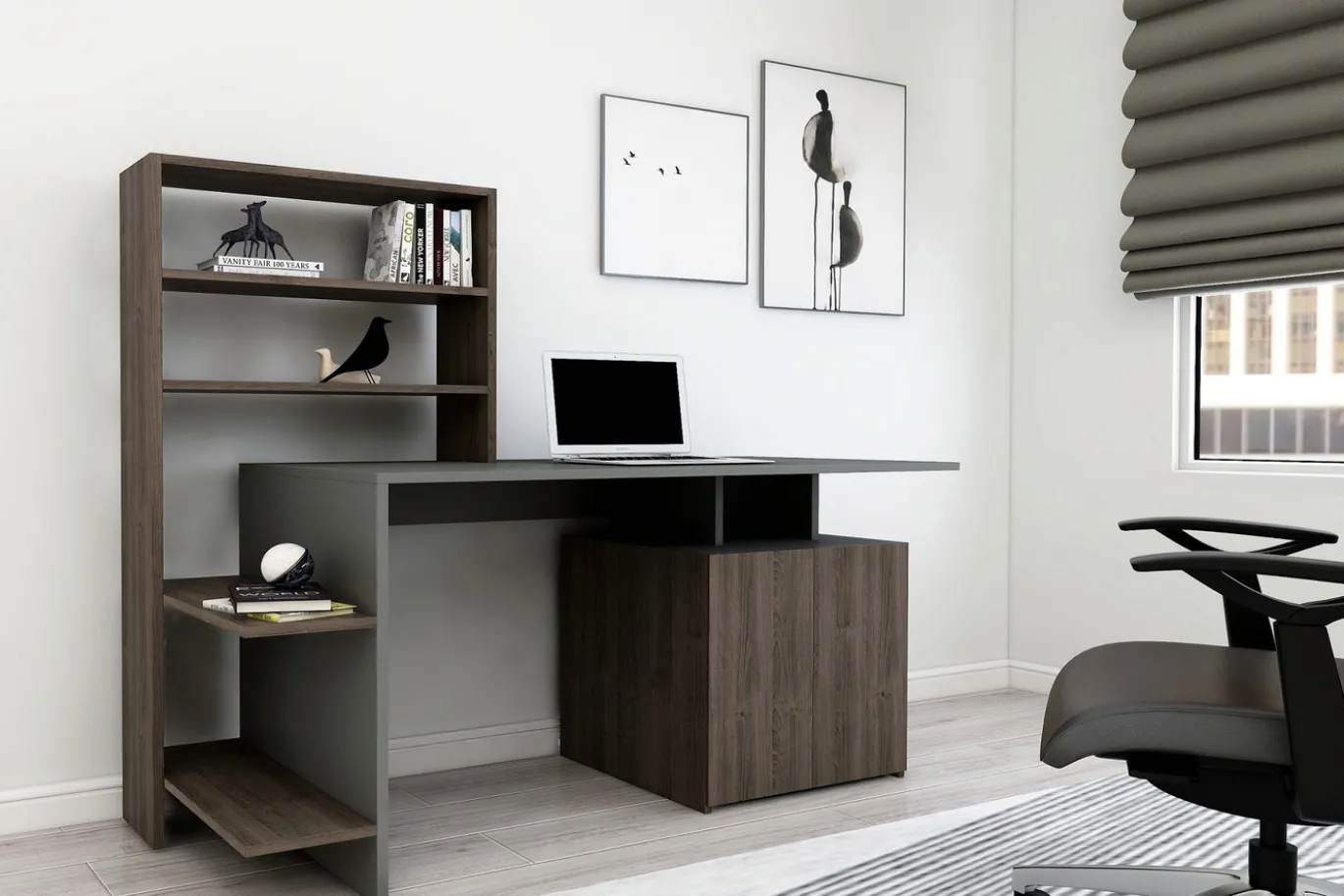 Bureau Melis Walnoot/Antraciet