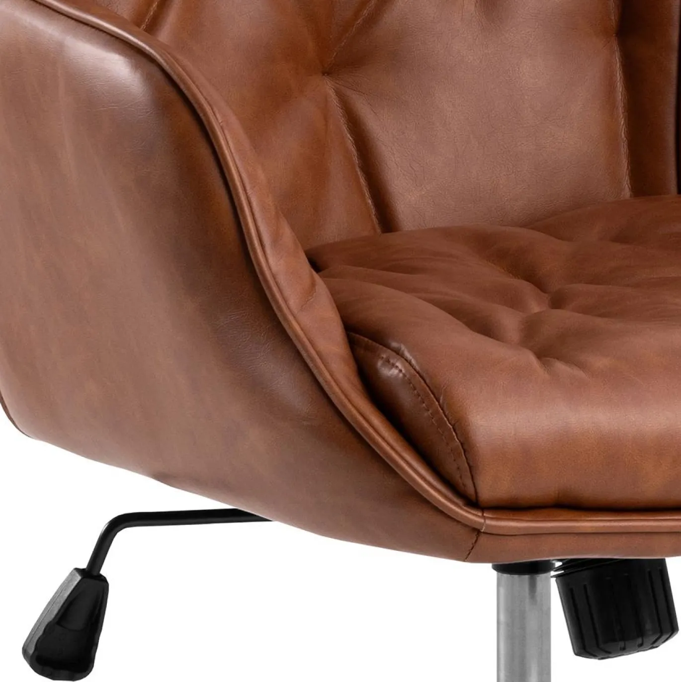 Bureaustoel Alleri Brandy Pu Retro - Giga Living