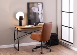 Bureaustoel Alleri Brandy Pu Retro - Giga Living