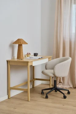 Bureaustoel Lara Met Armleuning Basel Beige - Giga Living