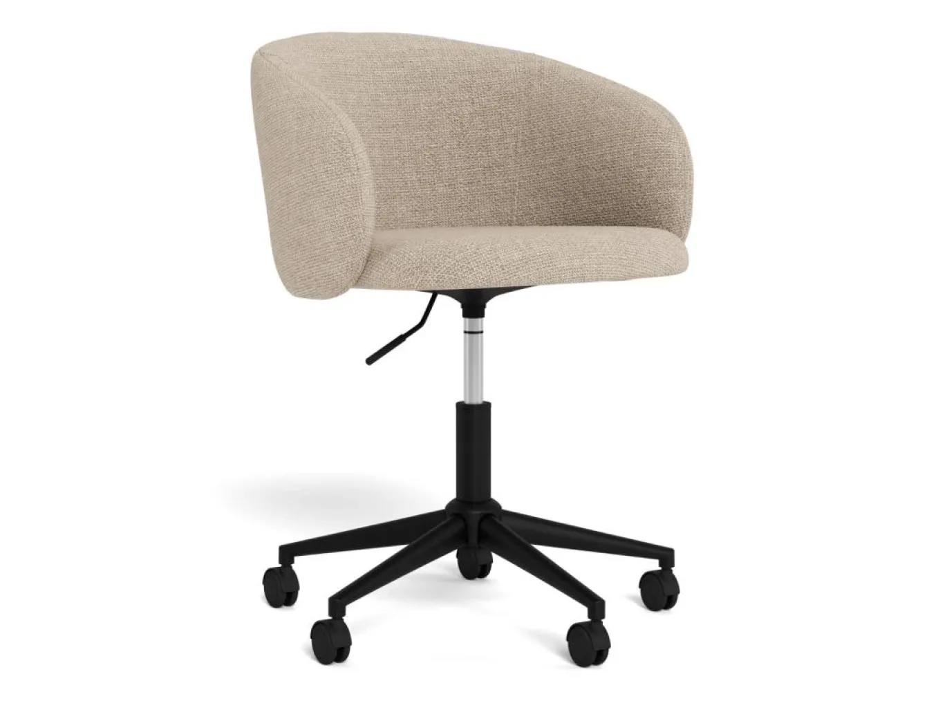 Bureaustoel Lara Met Armleuning Basel Beige - Giga Living
