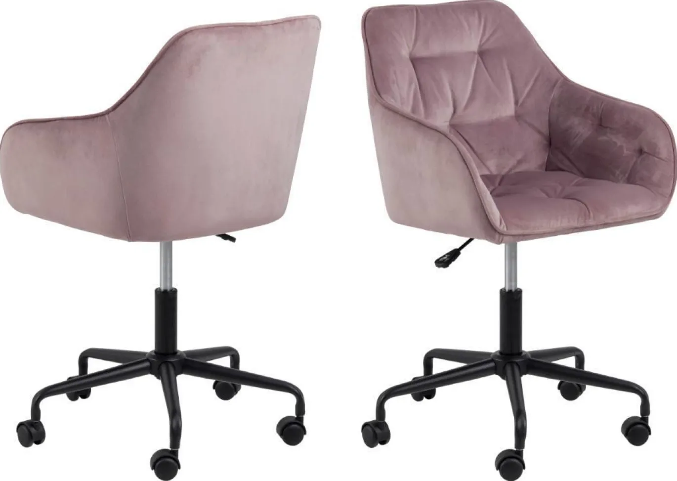 Bureaustoel Zion Roze - Giga Living
