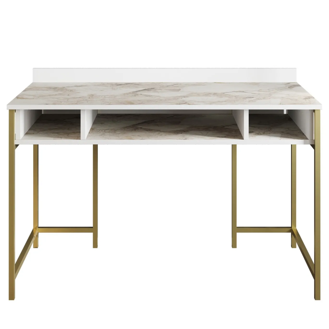 Bureau Tumata Melamine Goud Wit