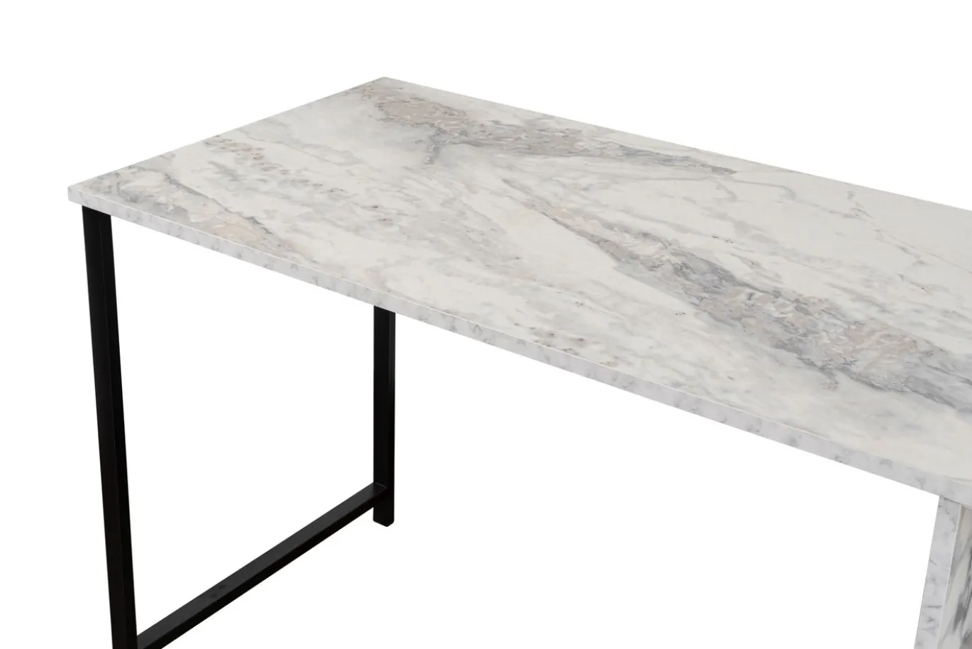 Bureau Twin Wit Marmerlook 240cm