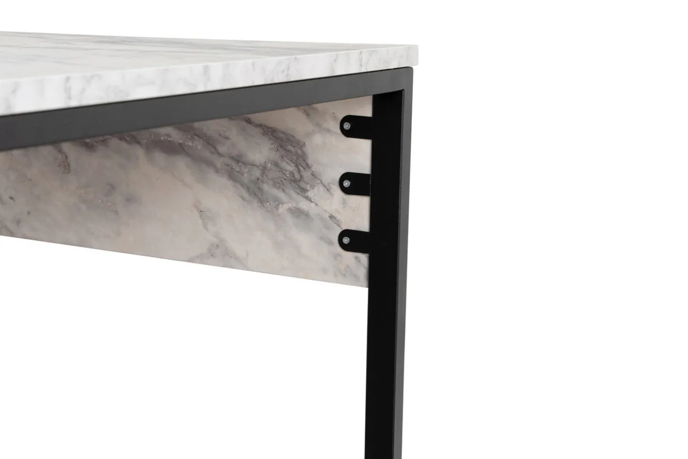 Bureau Twin Wit Marmerlook 240cm