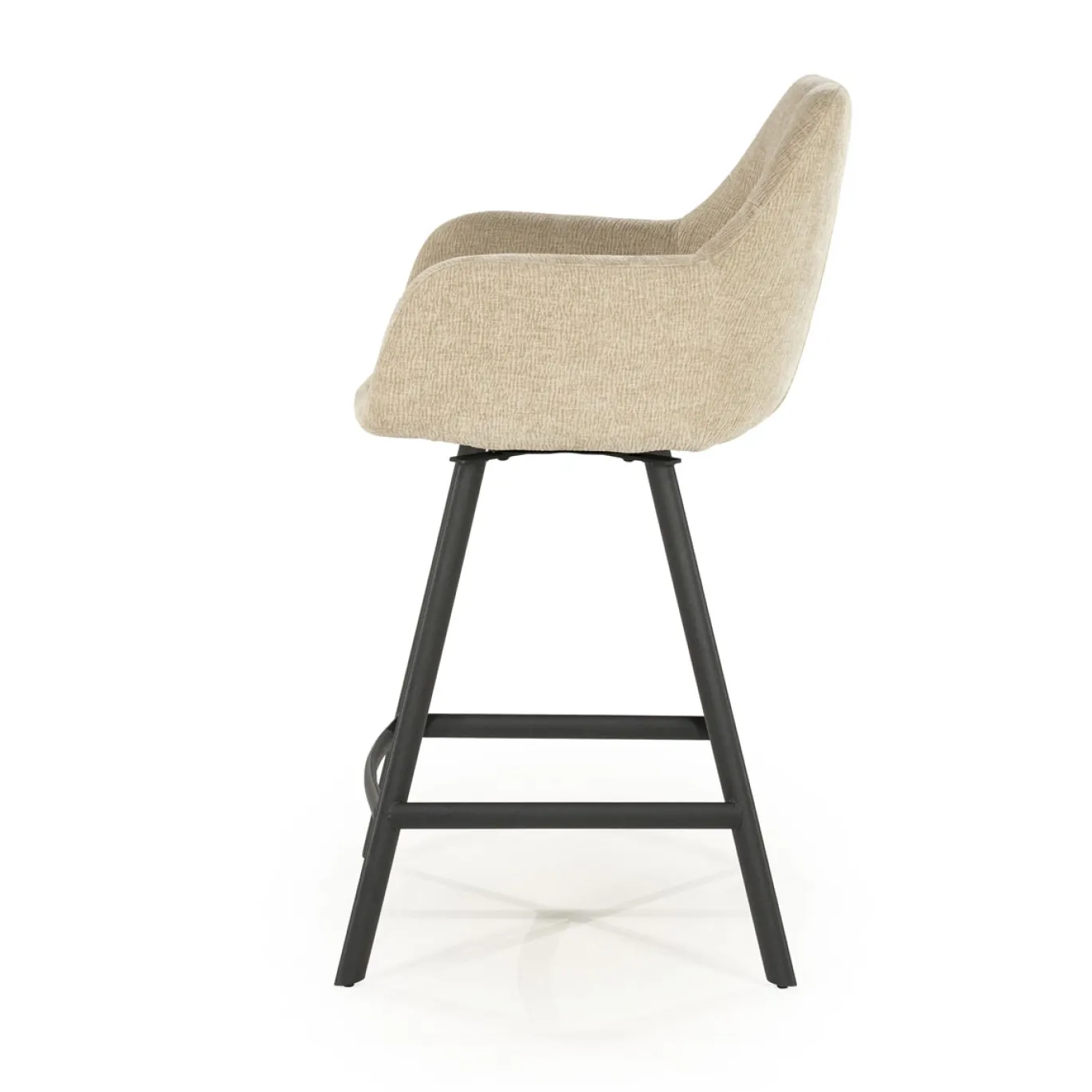 By-Boo Barstoel Bliss Met Armleuning Taupe