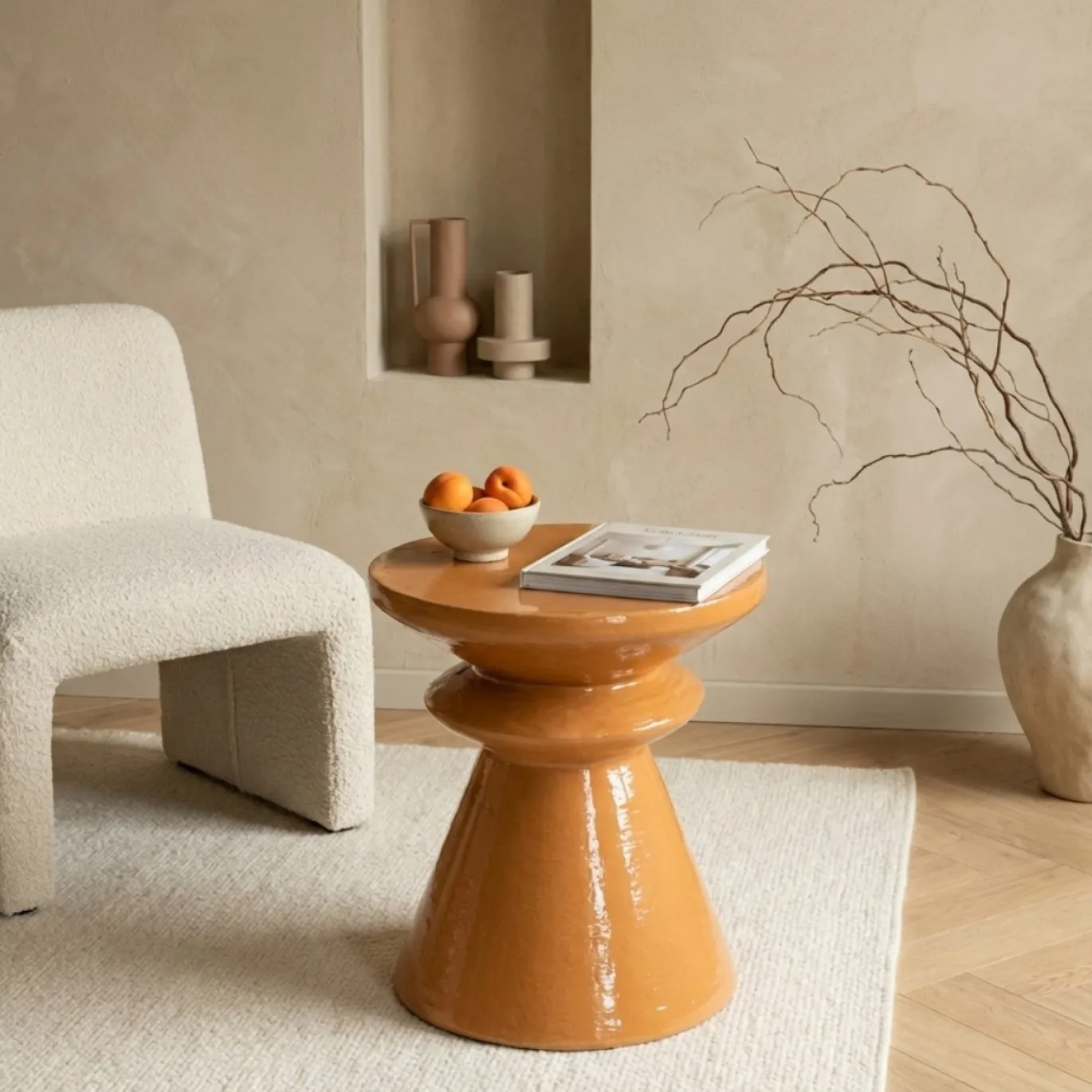 By-Boo Bijzettafel Circolo Terracotta