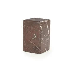 By-Boo Bijzettafel Dice Marmer Rood