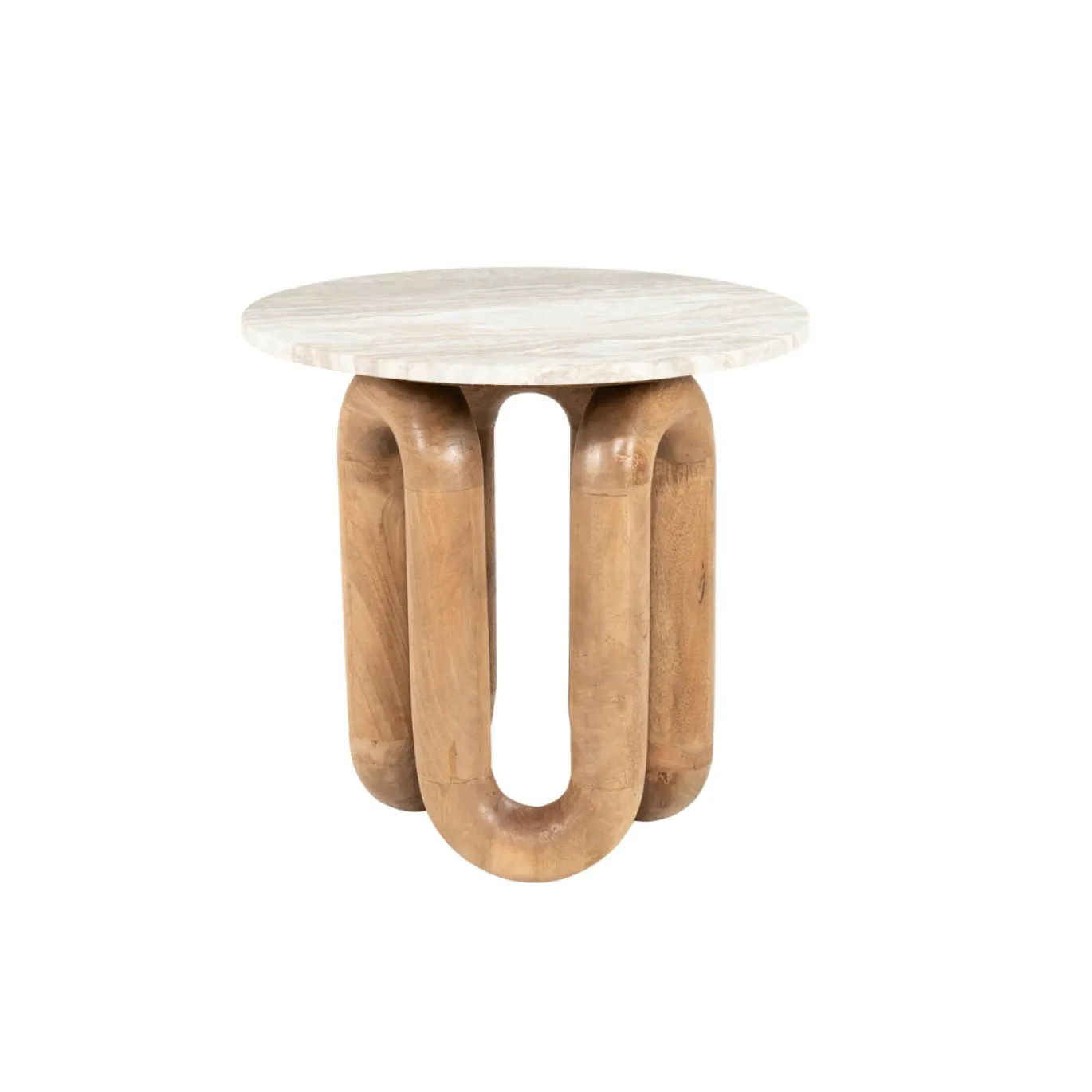By-Boo Bijzettafel Loopstone Marmer