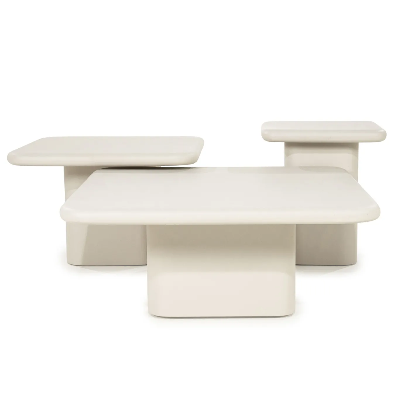 By-Boo Bijzettafel Siminto Wit Small