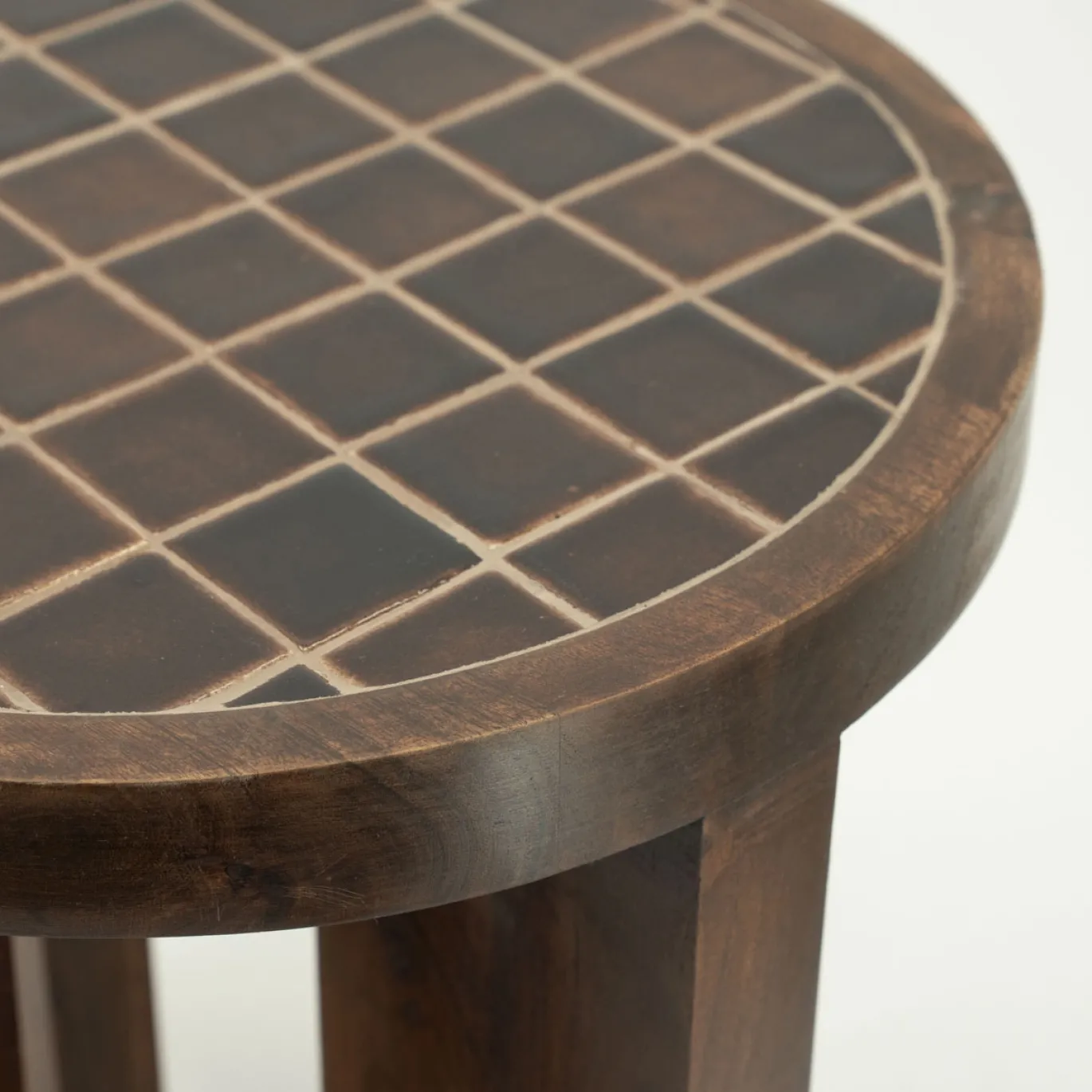 By-Boo Bijzettafel TiledUp Bruin