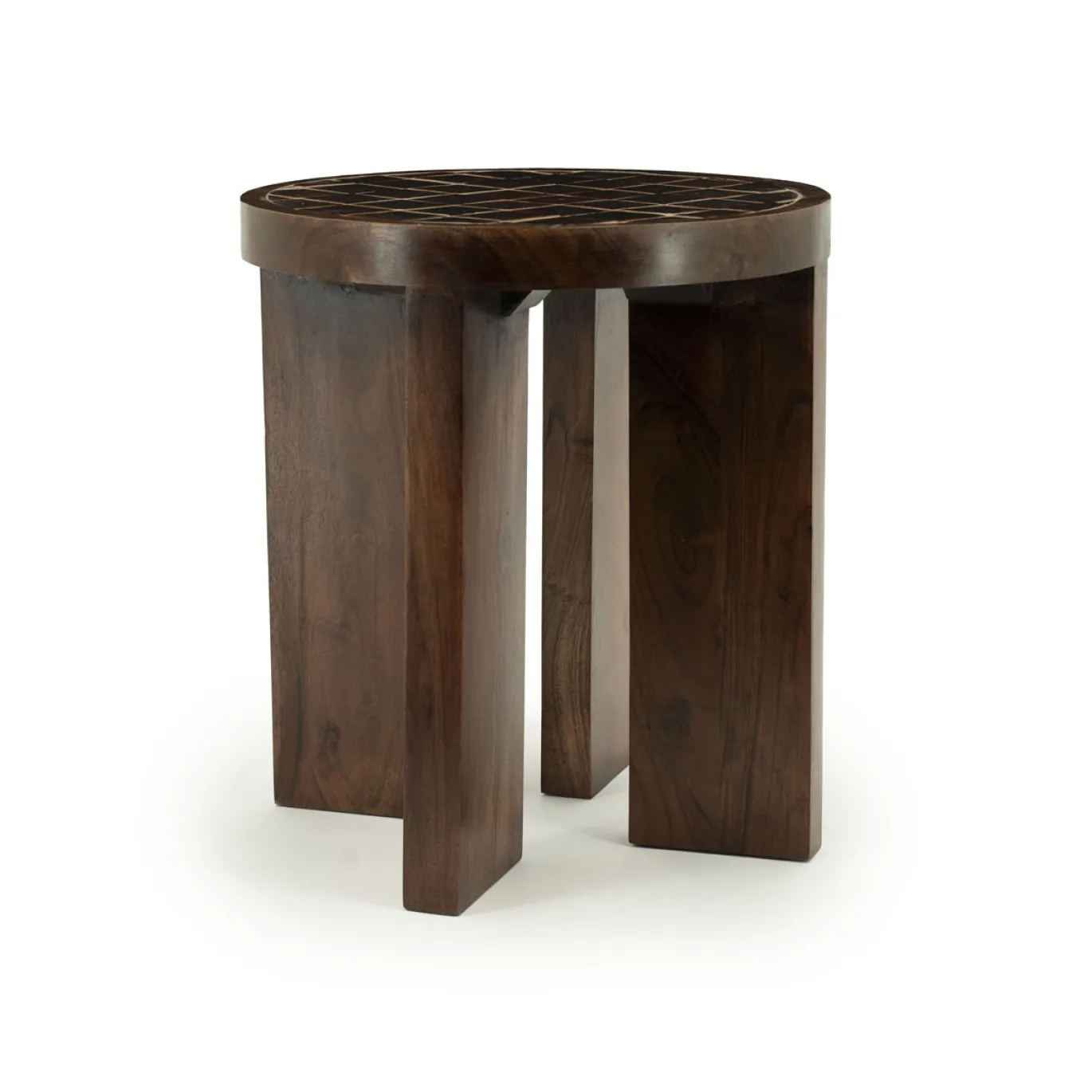 By-Boo Bijzettafel TiledUp Bruin