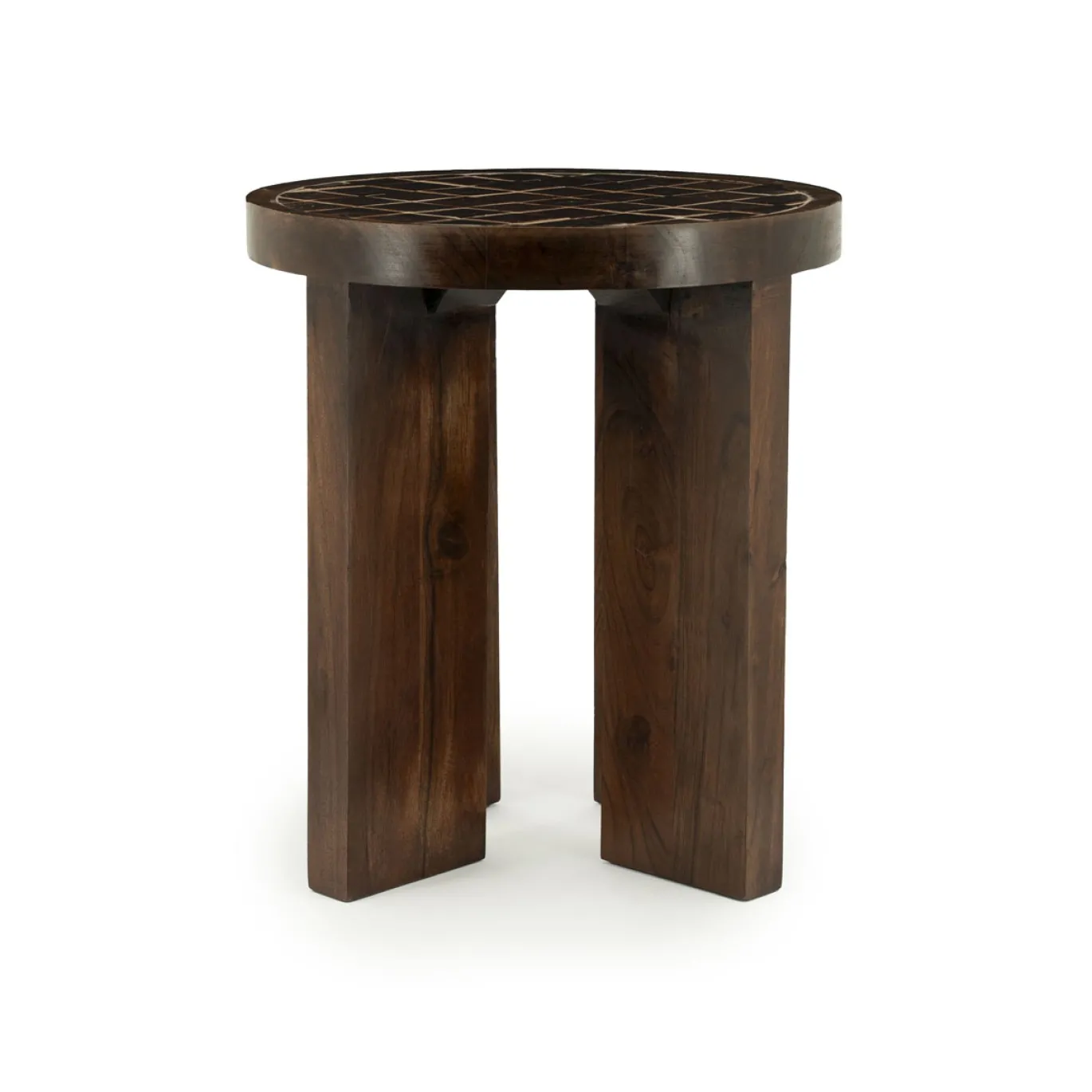 By-Boo Bijzettafel TiledUp Bruin