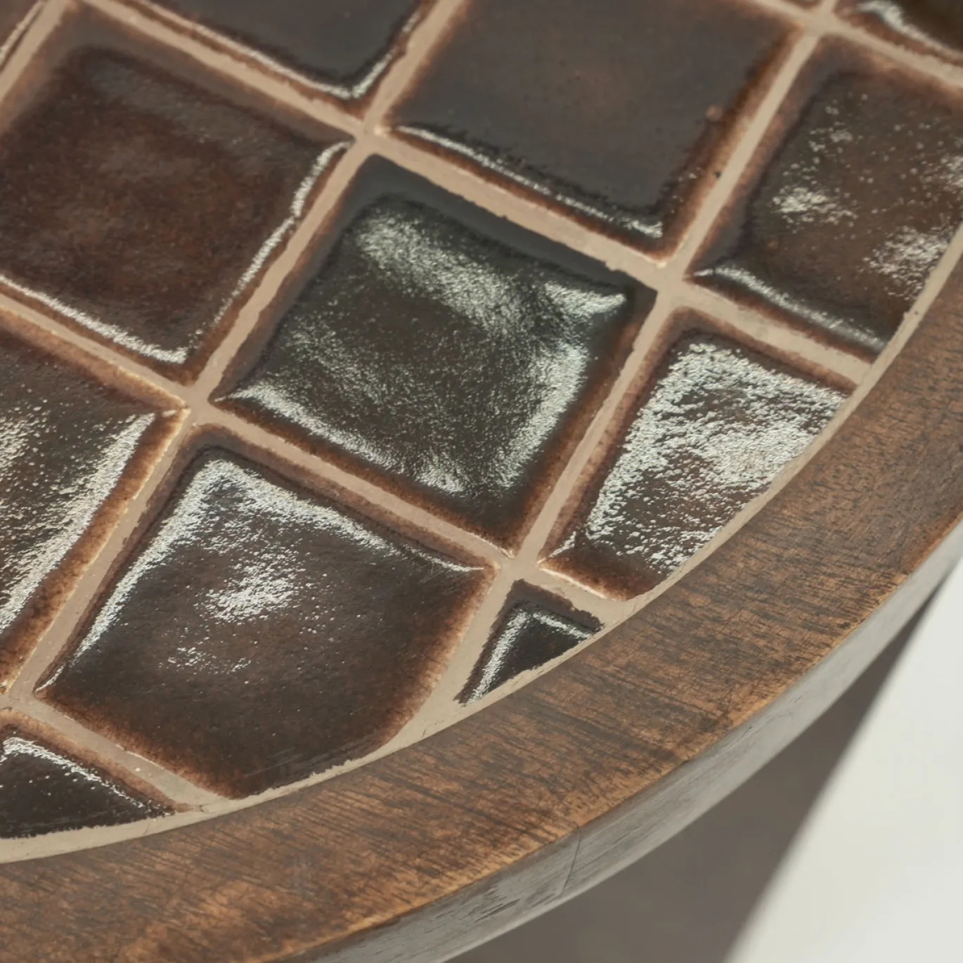 By-Boo Bijzettafel TiledUp Bruin