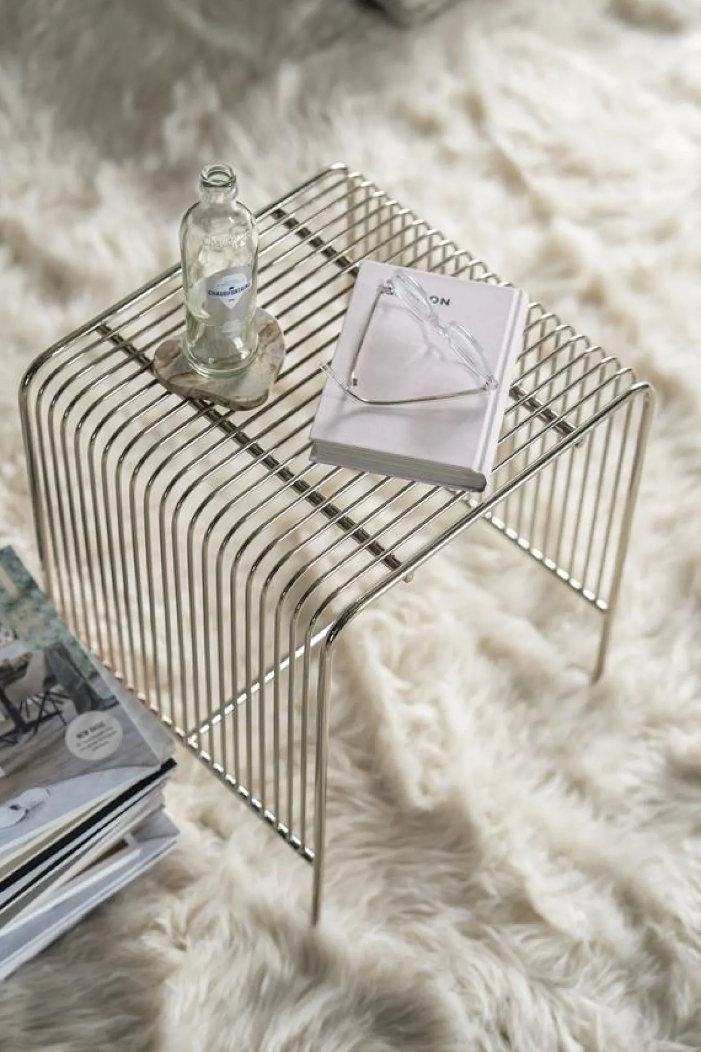 By-Boo Bijzettafel Wireworks Chrome
