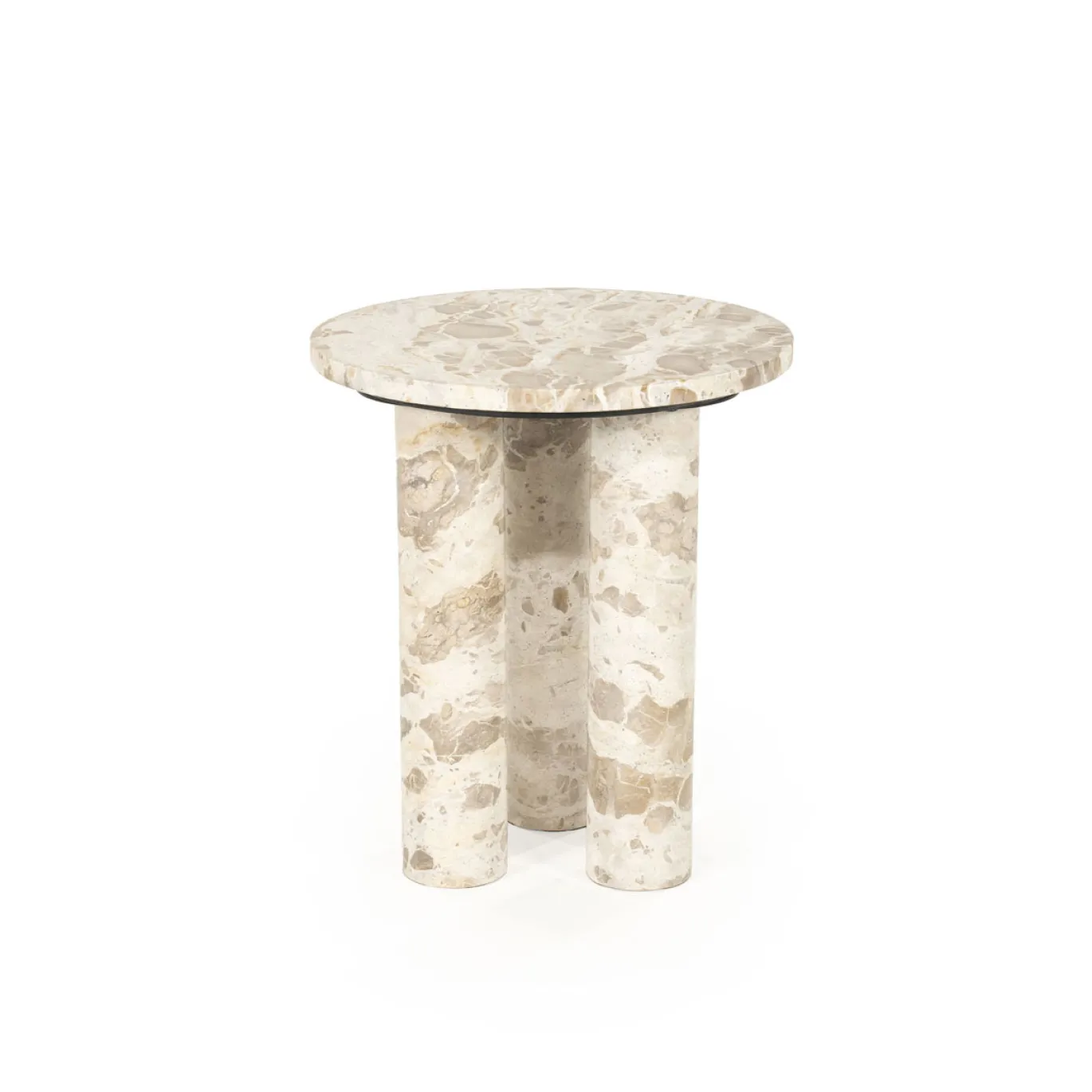 By-Boo Bijzetttafel Marmo Taupe